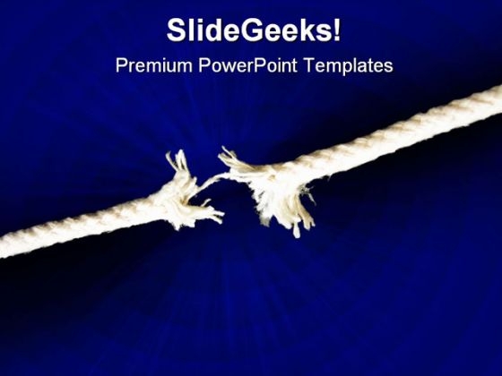 Weak Thread Metaphor PowerPoint Backgrounds And Templates 1210