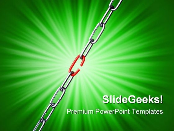 Weakest Link Business PowerPoint Templates And PowerPoint Backgrounds 0511