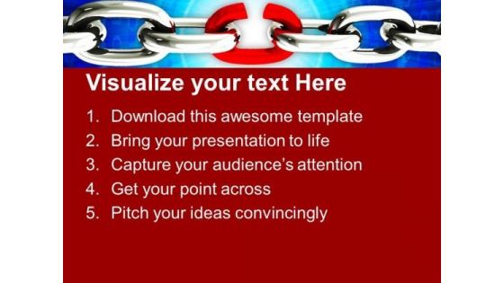 Weakest Link In The Chain Business PowerPoint Templates And PowerPoint Themes 1112