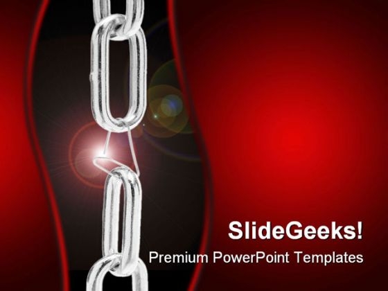 Weakest Link Security PowerPoint Background And Template 1210