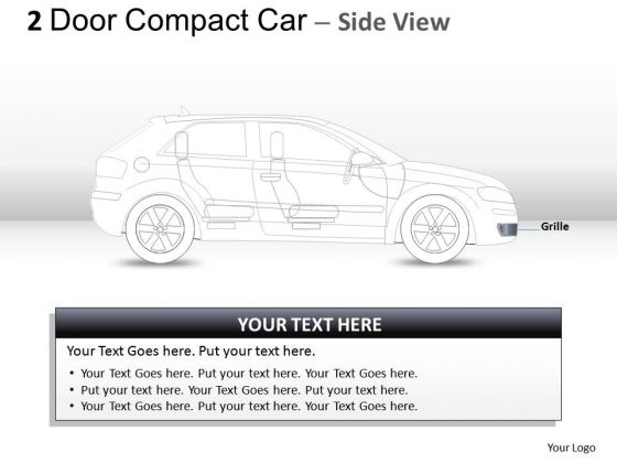 Wealth 2 Door Gray Car Side PowerPoint Slides And Ppt Diagram Templates