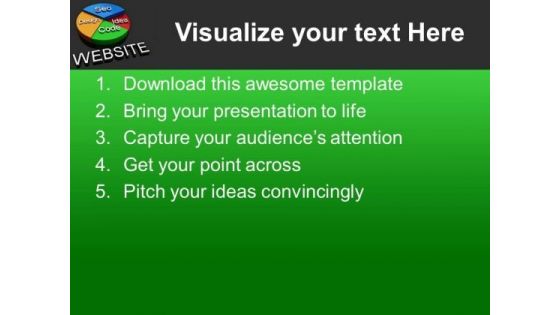 Website Is New Media For Marketing PowerPoint Templates Ppt Backgrounds For Slides 0513
