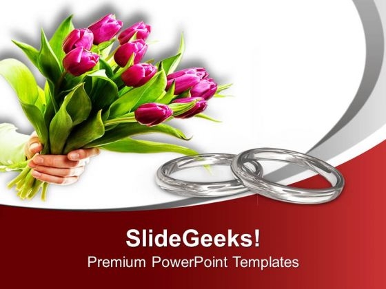 Wedding Rings Are Symbol Of Love PowerPoint Templates Ppt Backgrounds For Slides 0513