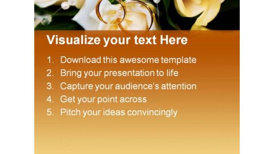 Wedding Rings Events PowerPoint Templates And PowerPoint Backgrounds 0411