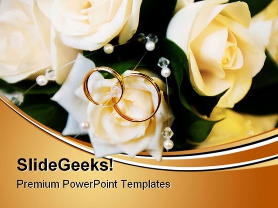 Wedding Rings Events PowerPoint Templates And PowerPoint Backgrounds 0411