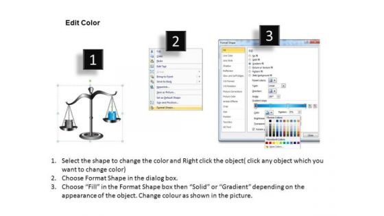 Weighing Scales Weighing 2 Options PowerPoint Slides And Editable Ppt