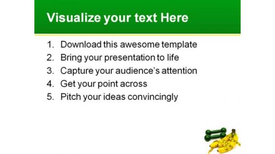 Weight Loss Health PowerPoint Template 0610