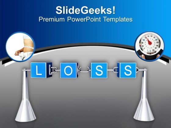 Weight Loss Is A Long Process PowerPoint Templates Ppt Backgrounds For Slides 0513