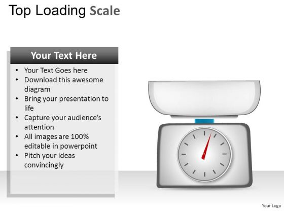 Weight Top Loading Scale PowerPoint Slides And Ppt Diagram Templates