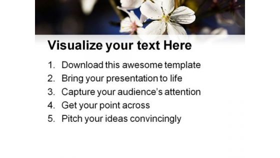White Blossom Nature PowerPoint Templates And PowerPoint Backgrounds 0311