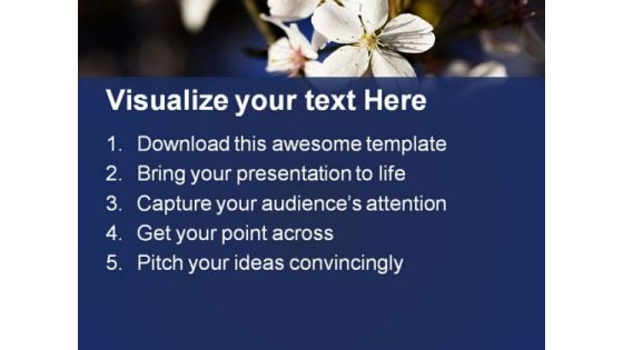 White Blossom Nature PowerPoint Templates And PowerPoint Backgrounds 0311