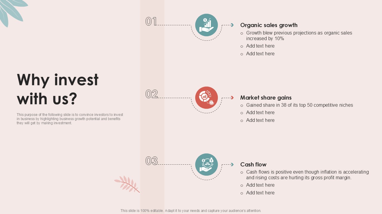 Why Invest With Us  Personal Care Company Investor Ppt Slides