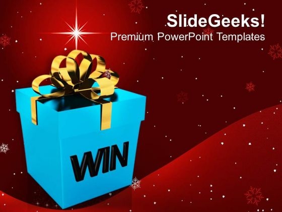 Win A Prize For Efforts In Business PowerPoint Templates Ppt Backgrounds For Slides 0413