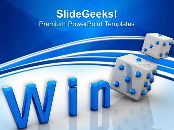 Win Cube Game Success PowerPoint Templates And PowerPoint Themes 0612
