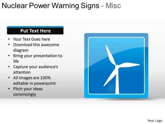 Wind Energy PowerPoint Icon Slide