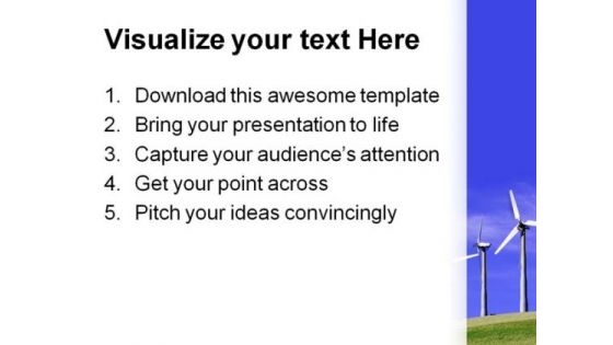Windmills Renewable Energy Science PowerPoint Themes And PowerPoint Slides 0311