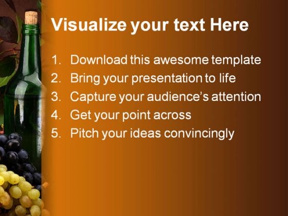 Wine01 People PowerPoint Template 0810