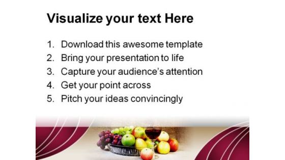 Wine Fruits Holidays PowerPoint Themes And PowerPoint Slides 0211