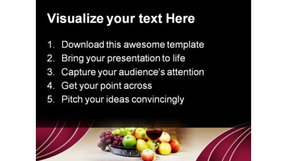 Wine Fruits Holidays PowerPoint Themes And PowerPoint Slides 0211