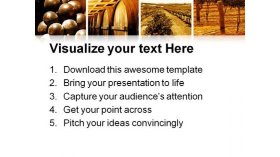 Wine Montage Nature PowerPoint Themes And PowerPoint Slides 0811