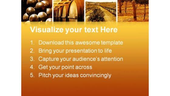 Wine Montage Nature PowerPoint Themes And PowerPoint Slides 0811