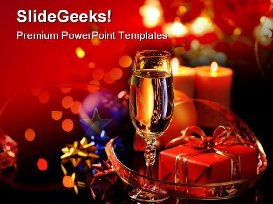 Wineglass Champagne Festival PowerPoint Templates And PowerPoint Backgrounds 0411