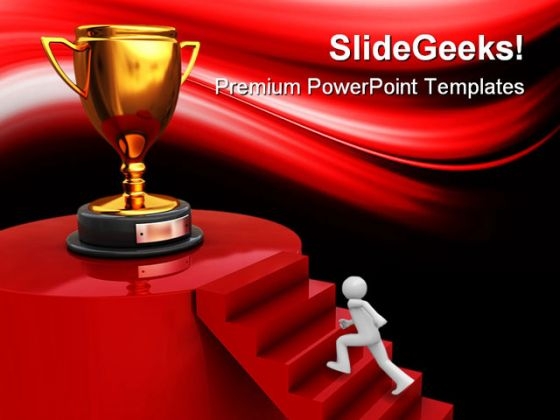 Winner Trophy Competition PowerPoint Templates And PowerPoint Backgrounds 0311