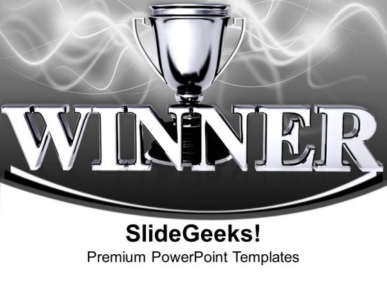 Winners Champion Trophy Success PowerPoint Templates And PowerPoint Themes 1112