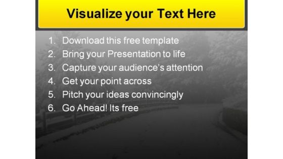 Winters Road PowerPoint Templates