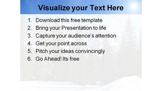 Beautiful Mountains PowerPoint Templates