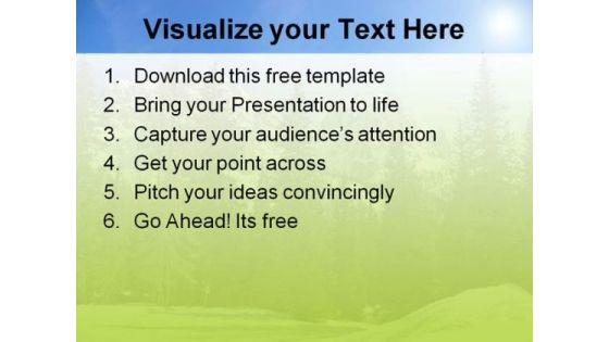 Beautiful Mountains PowerPoint Templates