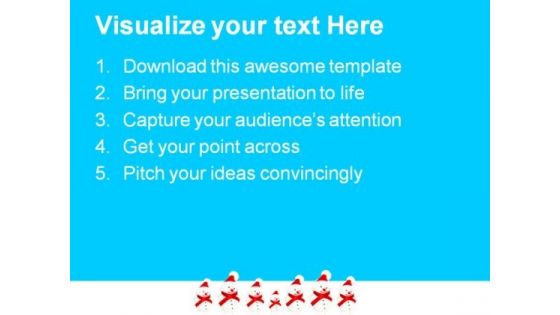 Winter Snowmen Festival PowerPoint Themes And PowerPoint Slides 0911