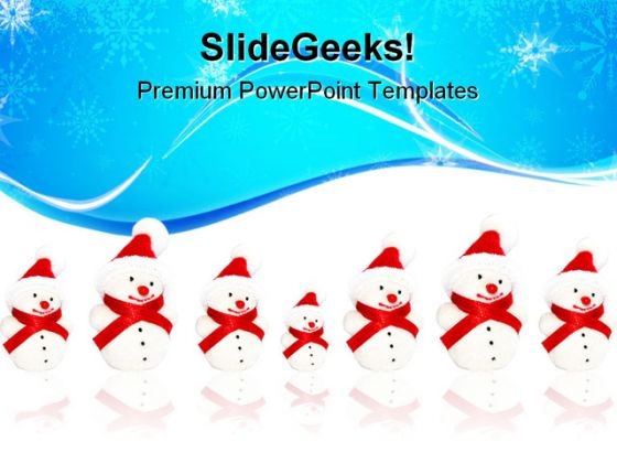 Winter Snowmen Festival PowerPoint Themes And PowerPoint Slides 0911