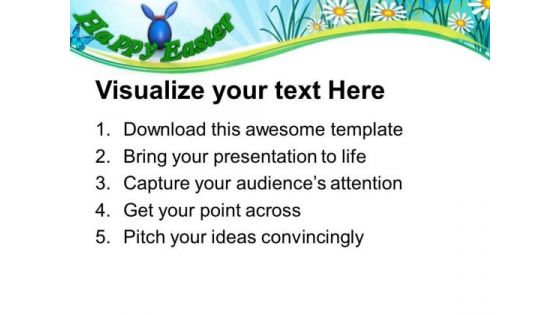 Wish Your Friends Happy Easter PowerPoint Templates Ppt Backgrounds For Slides 0313