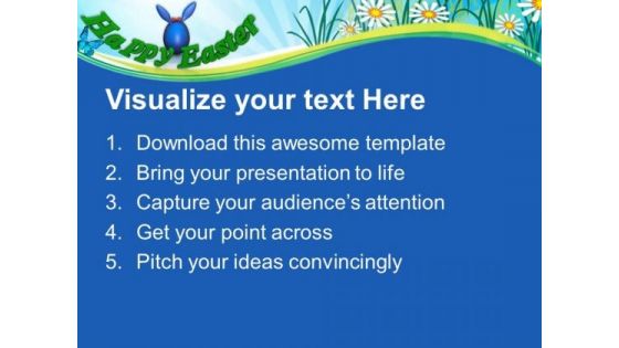 Wish Your Friends Happy Easter PowerPoint Templates Ppt Backgrounds For Slides 0313