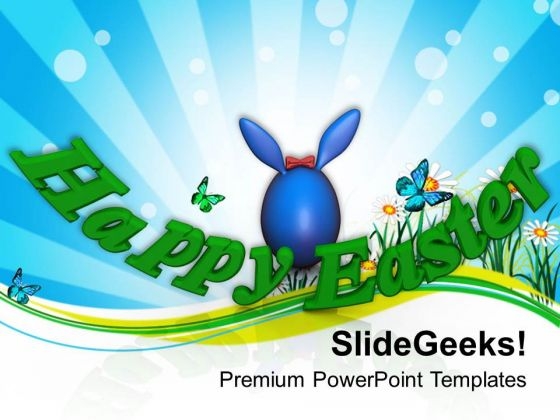 Wish Your Friends Happy Easter PowerPoint Templates Ppt Backgrounds For Slides 0313