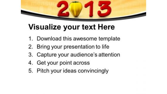 Wishes For New Year 2013 PowerPoint Templates Ppt Backgrounds For Slides 0413
