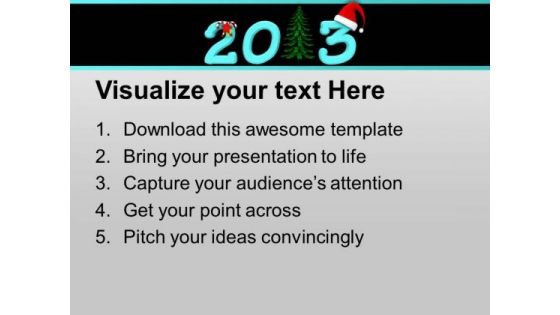 Wishes For New Year And Christmas PowerPoint Templates Ppt Backgrounds For Slides 0413