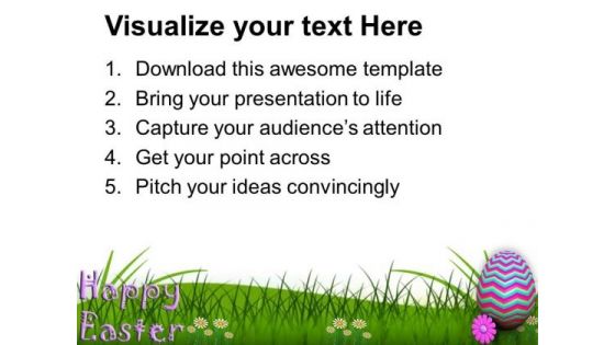 Wishes Of Happy Easter With Text PowerPoint Templates Ppt Backgrounds For Slides 0313