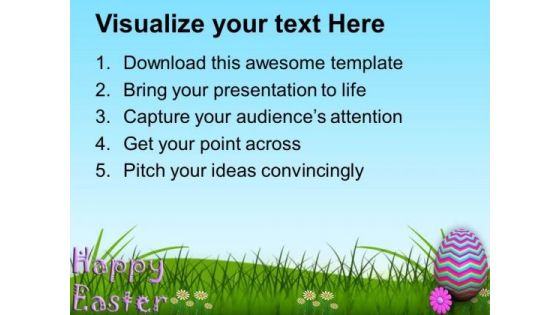 Wishes Of Happy Easter With Text PowerPoint Templates Ppt Backgrounds For Slides 0313