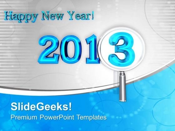 Wishing You Happy New Year 2013 PowerPoint Templates Ppt Backgrounds For Slides 0513