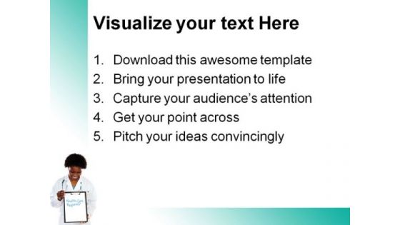 Woman Doctor Health PowerPoint Themes And PowerPoint Slides 0911