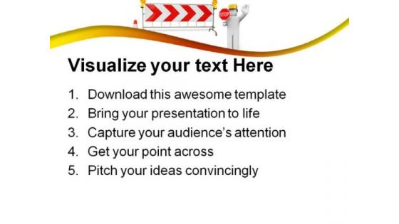 Work In Progress Sign Construction PowerPoint Themes And PowerPoint Slides 0811