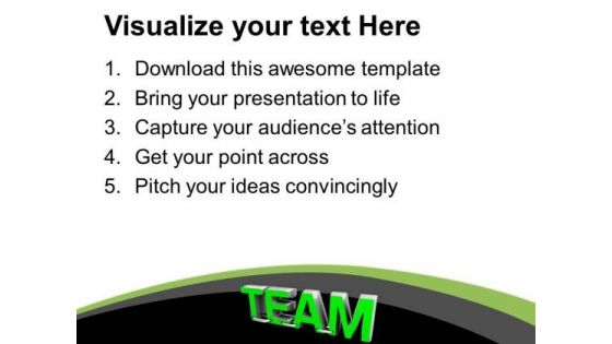 Working In Team Teamwork Concept PowerPoint Templates Ppt Backgrounds For Slides 0413
