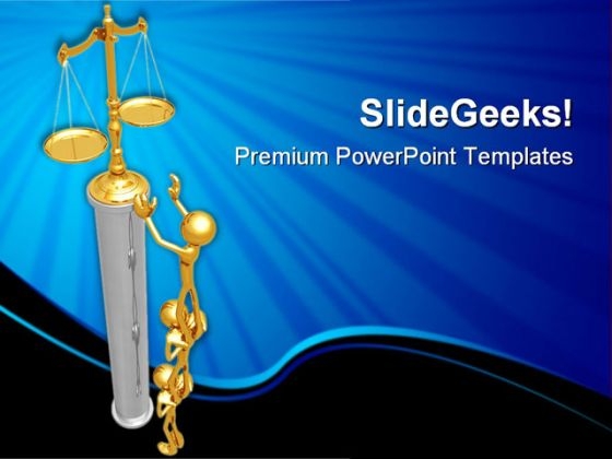 Working Together For Justice Business PowerPoint Themes And PowerPoint Slides 0511