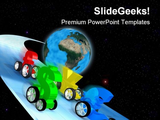 World Economy Race Globe PowerPoint Templates And PowerPoint Backgrounds 0811