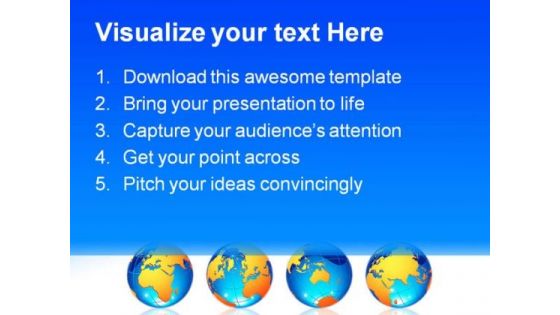 World Globes Business Template 1010