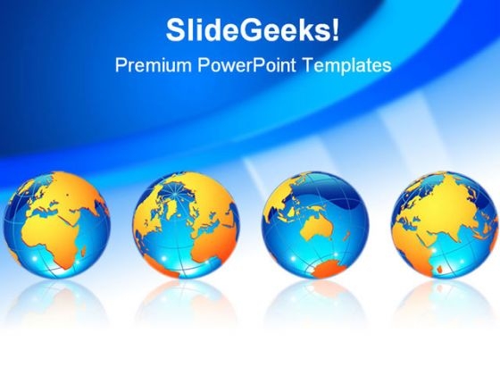 World Globes Business Template 1010