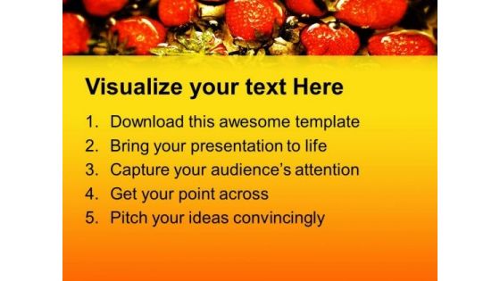 World Healthiest Food Strawberries PowerPoint Templates Ppt Backgrounds For Slides 0713