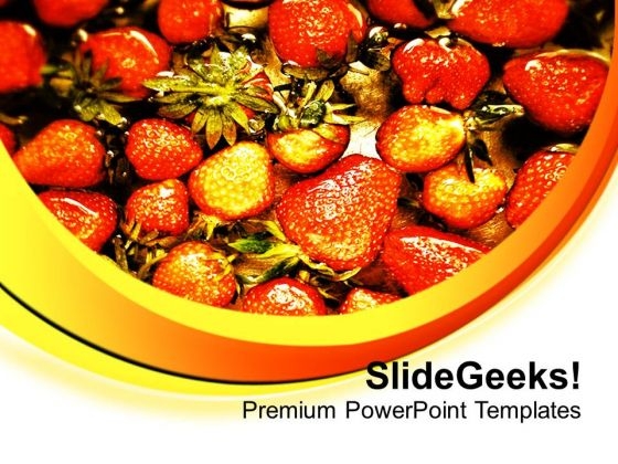 World Healthiest Food Strawberries PowerPoint Templates Ppt Backgrounds For Slides 0713